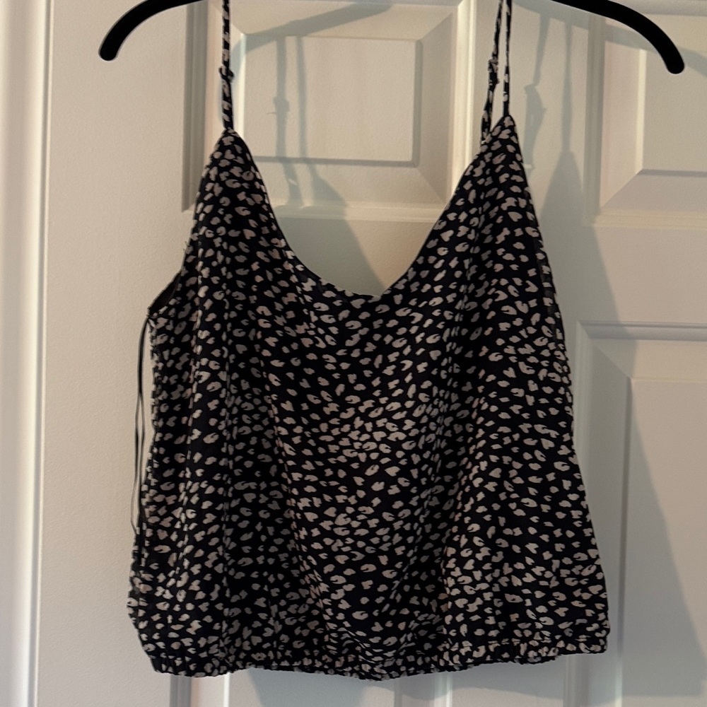 Nine Britton Black and White Patterned Camisole